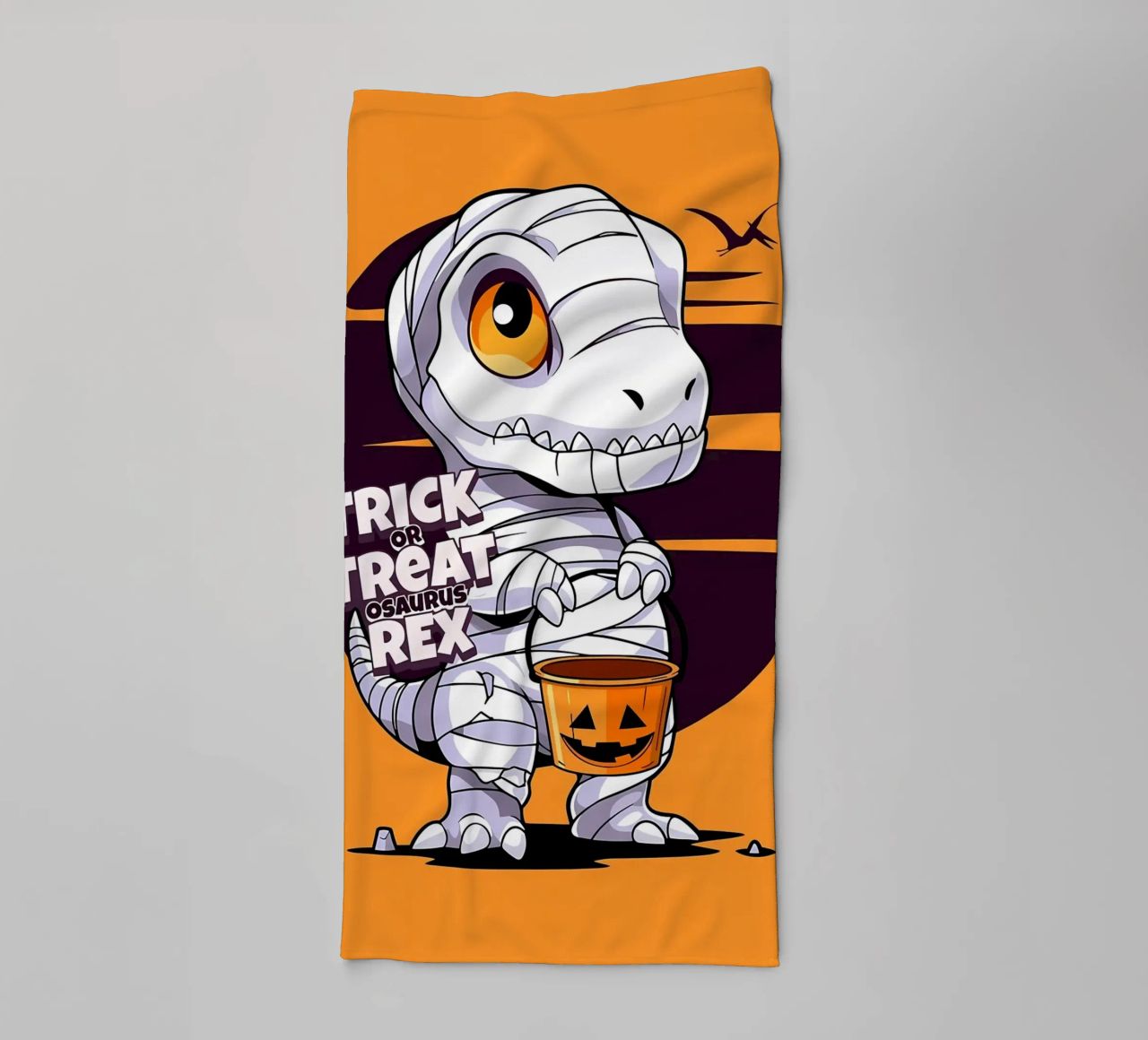 Truco o trato osaurus Rex toalla de baño de Delaplane