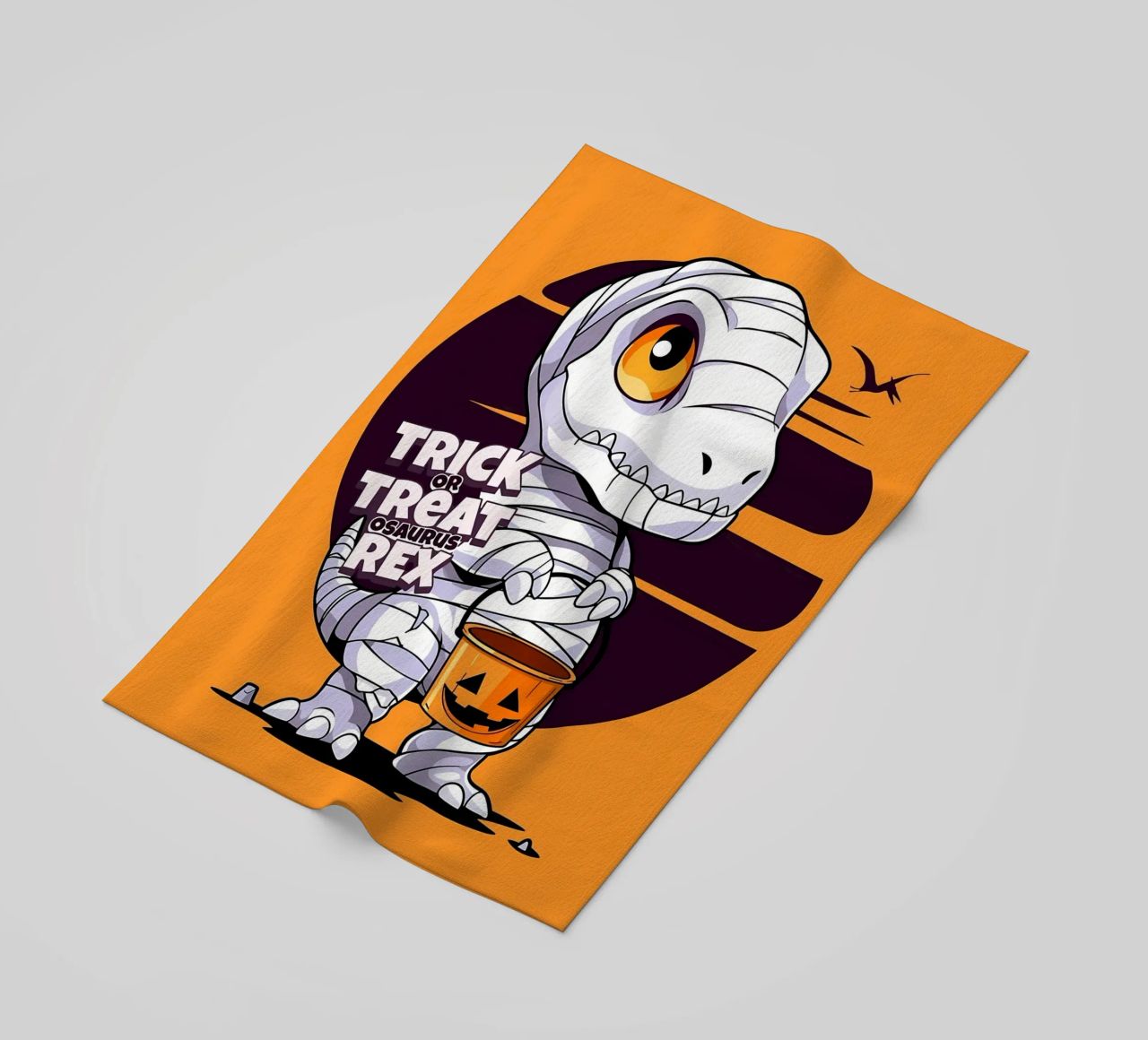Truco o trato osaurus Rex toalla de playa de Delaplane