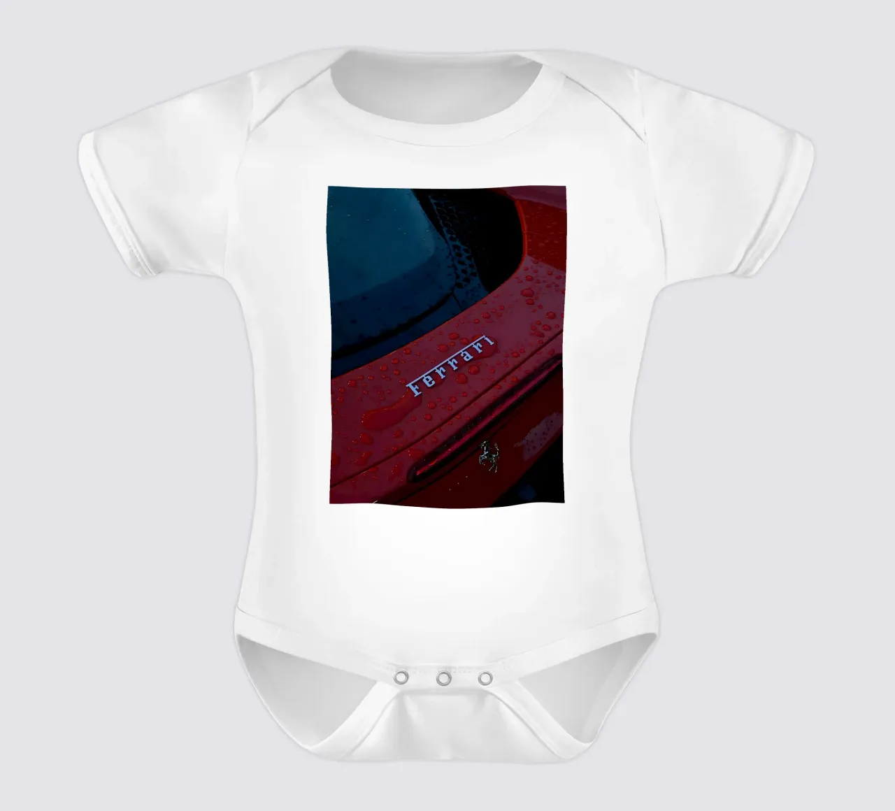 ferari car short-sleeve baby romper by Allaire
