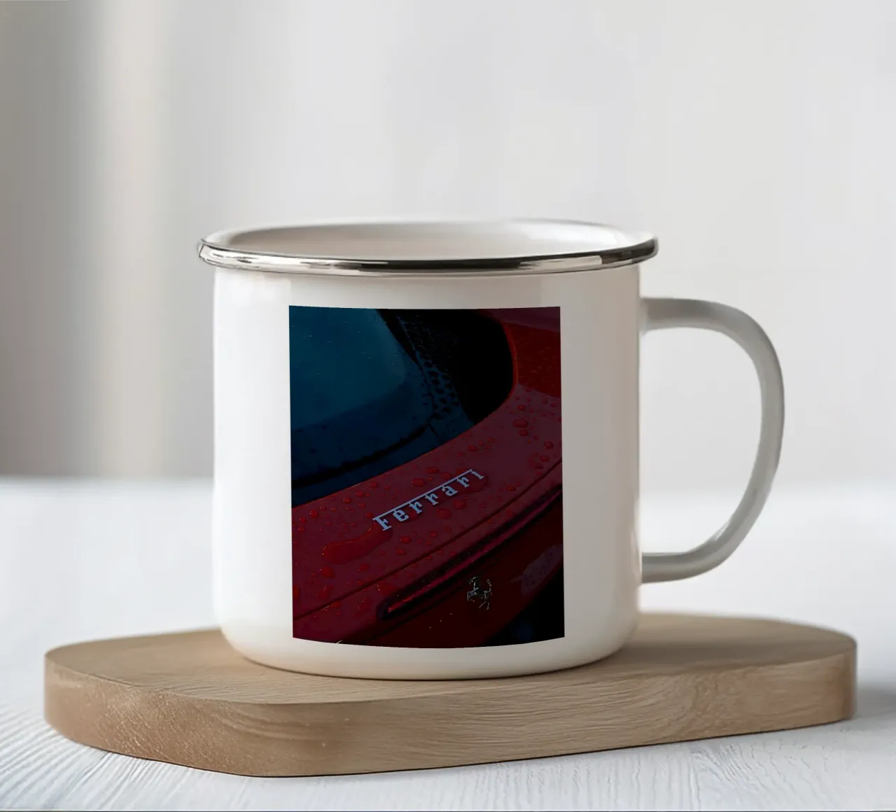 ferari car tazza in smalto da Allaire