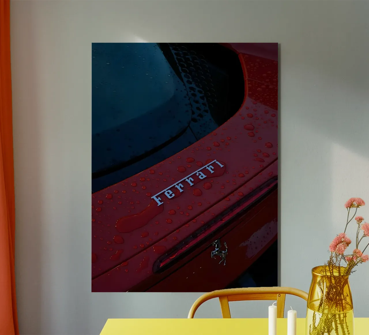ferari car alu-dibond by Allaire
