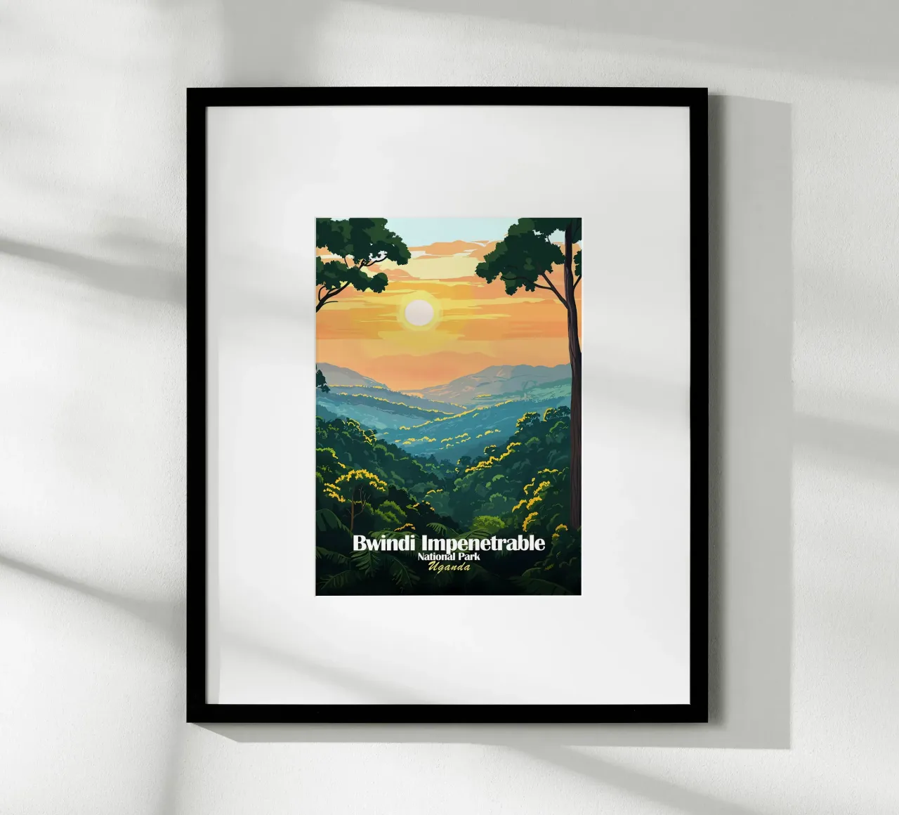 Parco nazionale di Bwindi Impenetrabile poster da Ginnery