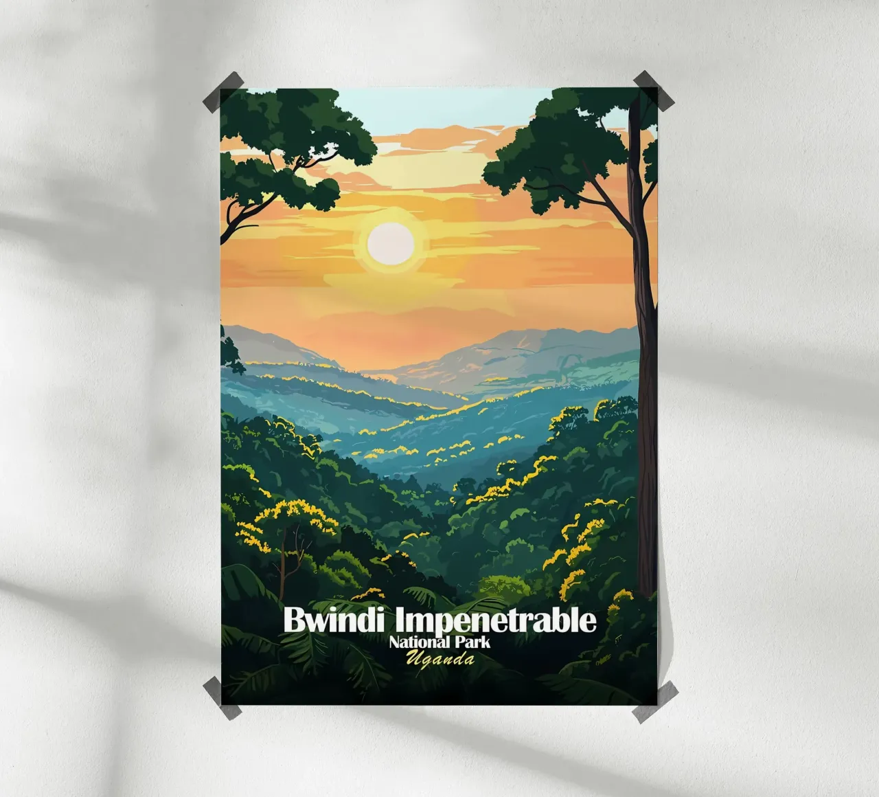 Parco nazionale di Bwindi Impenetrabile poster da Ginnery