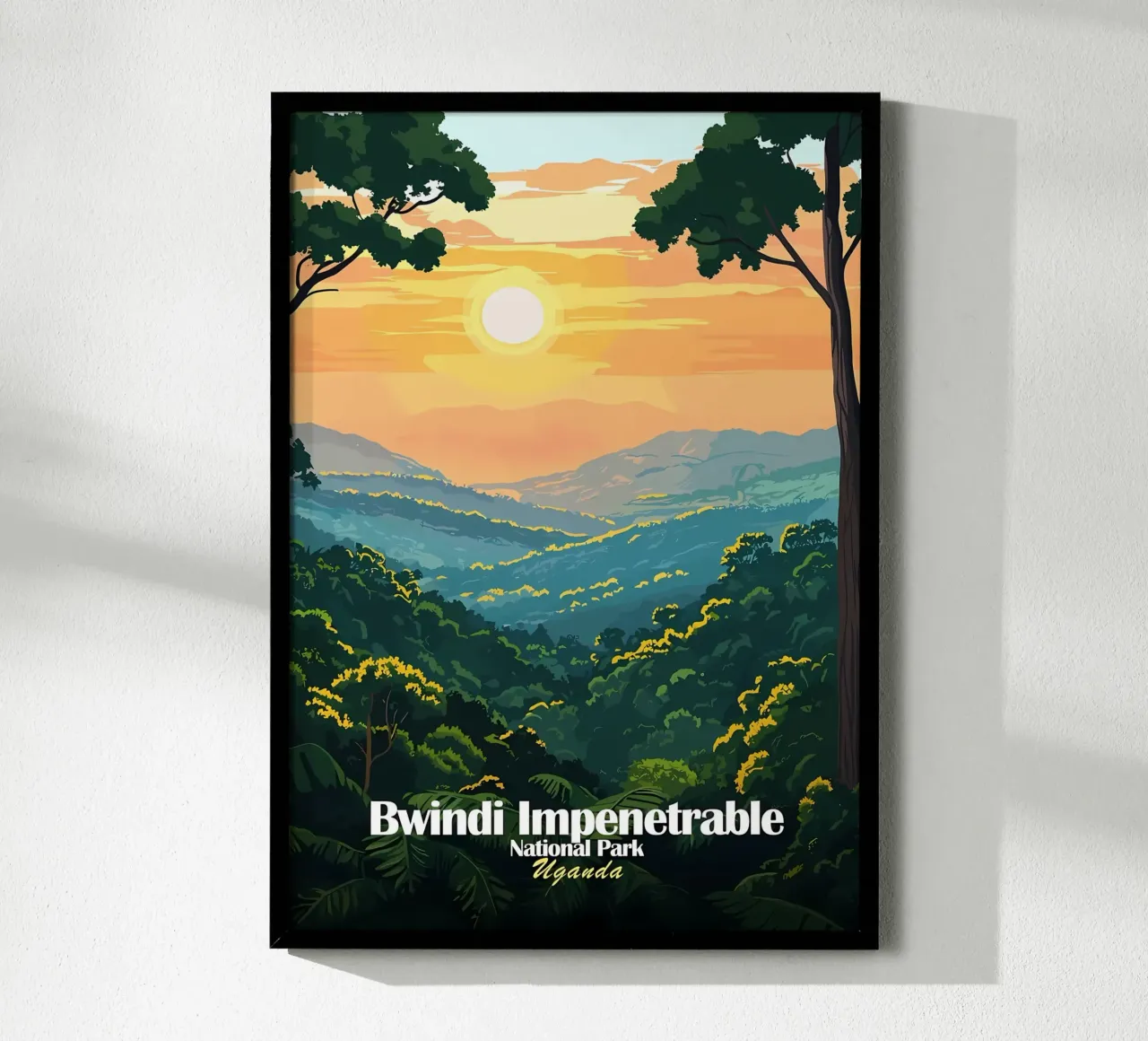 Parco nazionale di Bwindi Impenetrabile poster da Ginnery
