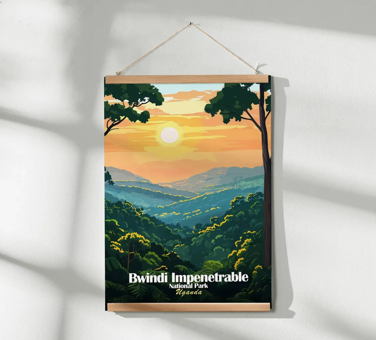 Parco nazionale di Bwindi Impenetrabile poster da Ginnery