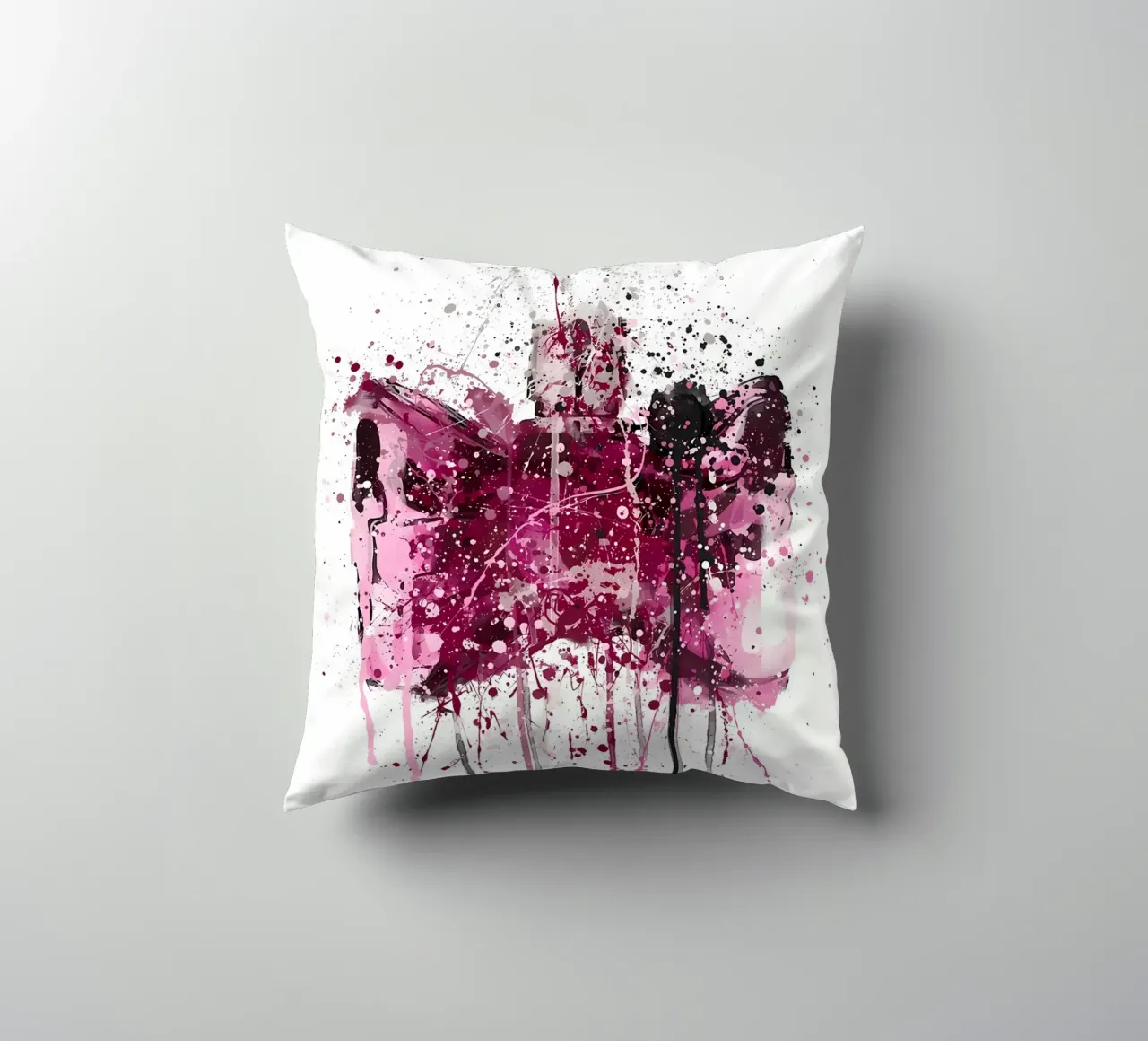 Fragrance Bottle Bow decorative cushion by Allaire