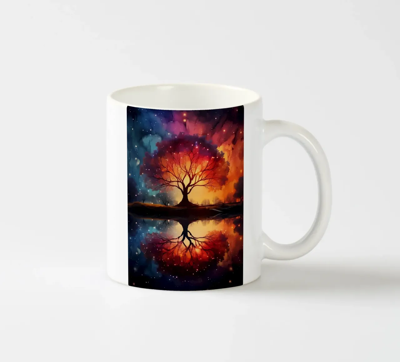 Weltraum-Fantasie-Landschaft Keramik Tasse von Mikesell