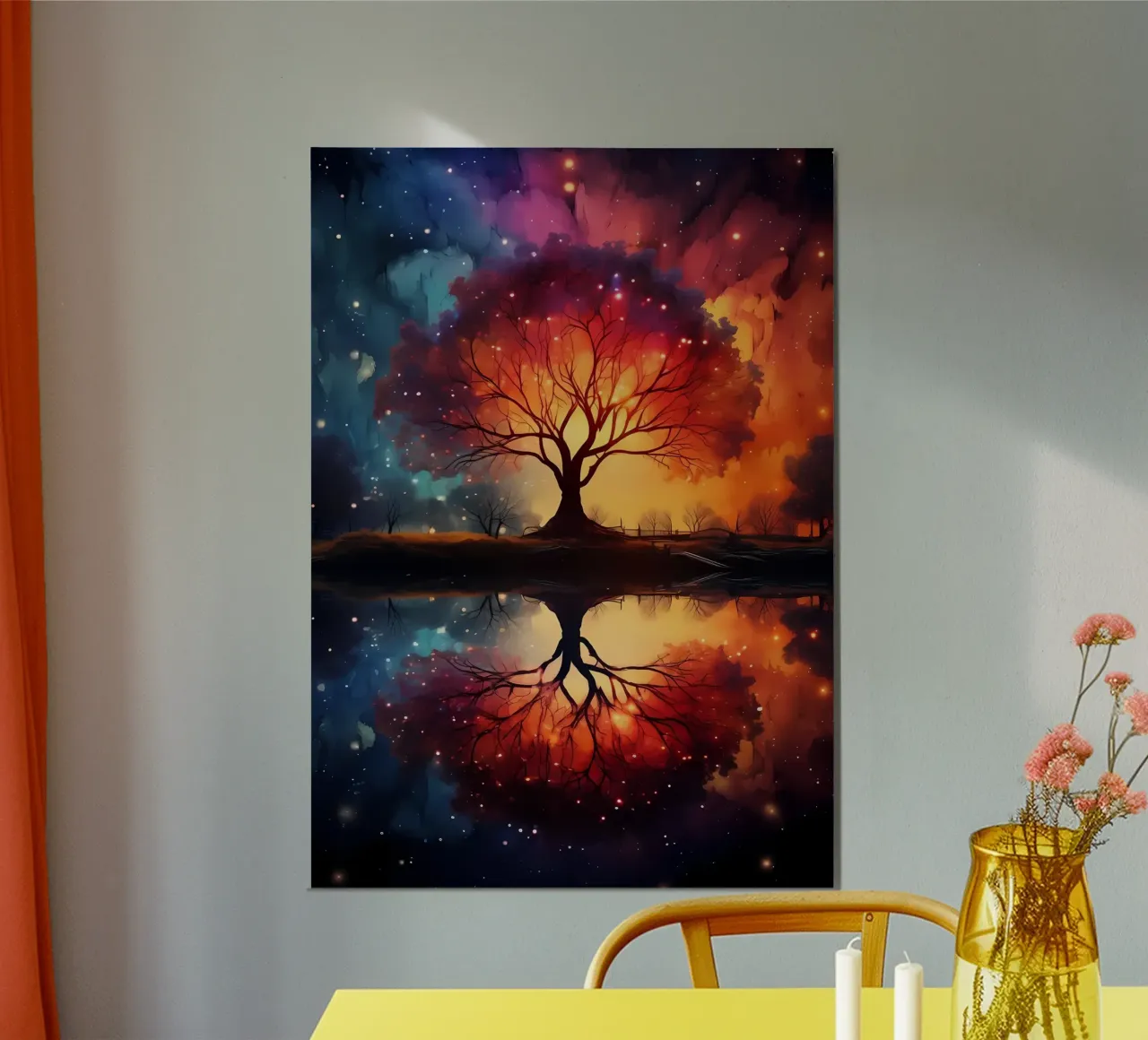 Paesaggio fantastico spaziale poster da Mikesell