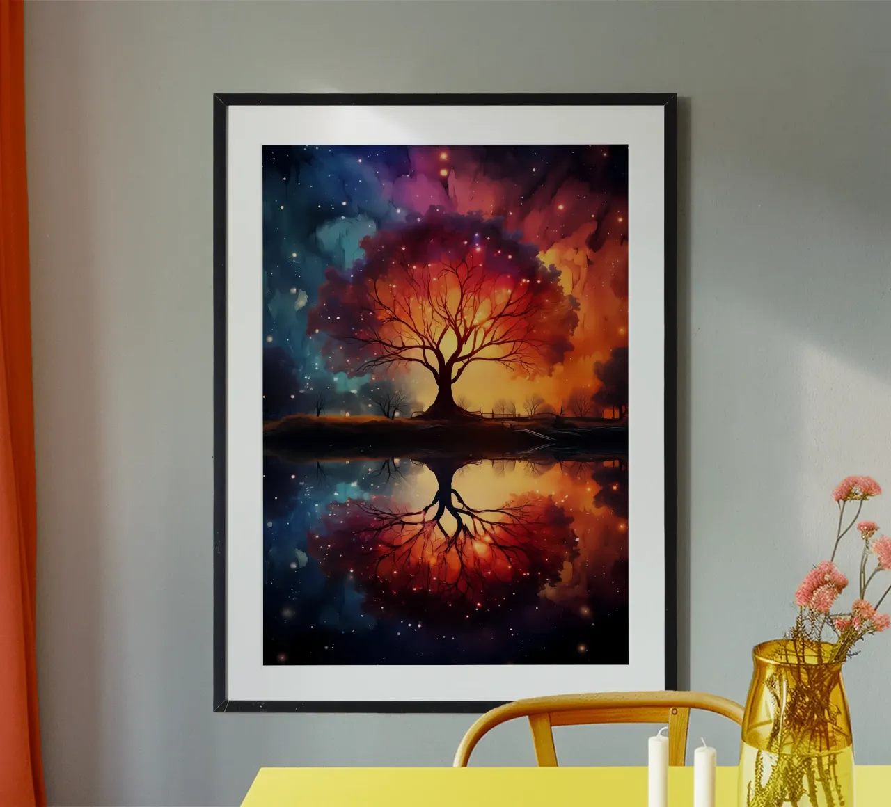 Paesaggio fantastico spaziale poster da Mikesell