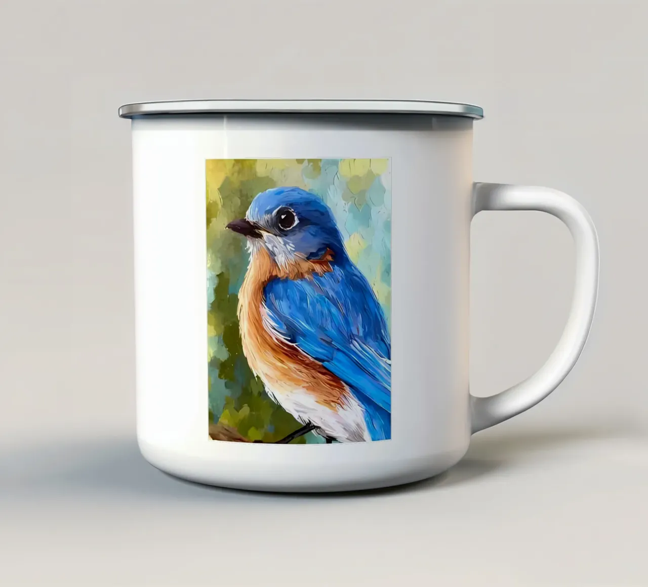 Poster minimalista 23 tazza in smalto da Kadynce