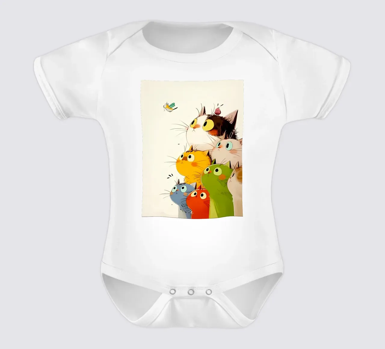 Minimalist Poster 24 short-sleeve baby romper by Kadynce