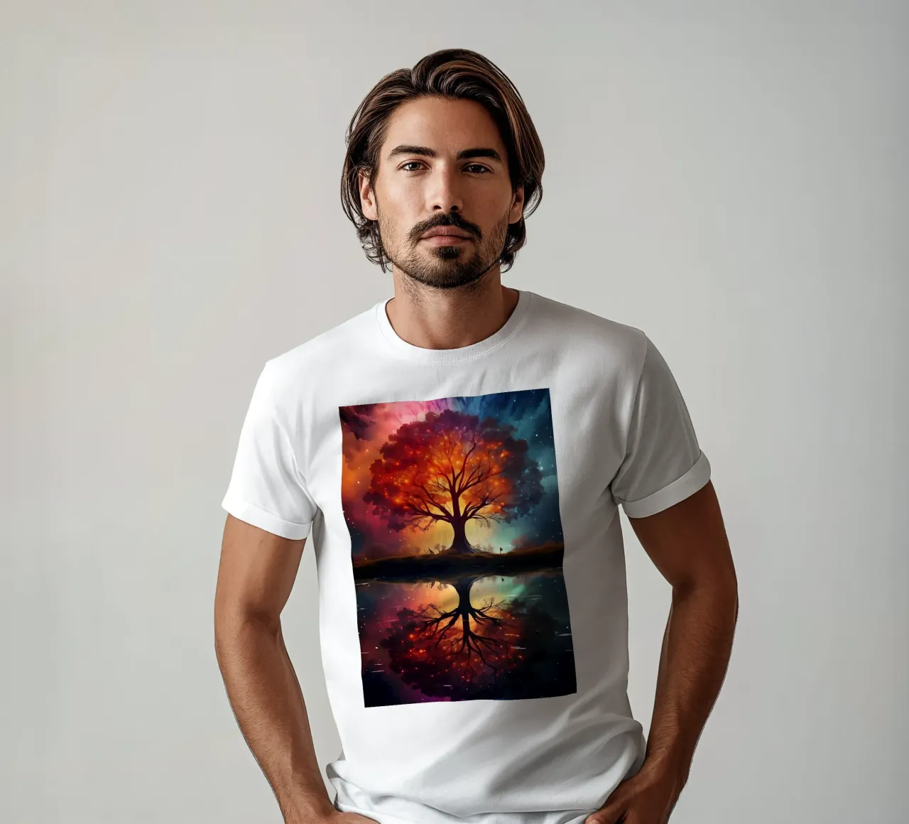 Paesaggio fantastico spaziale t-shirt da Mikesell