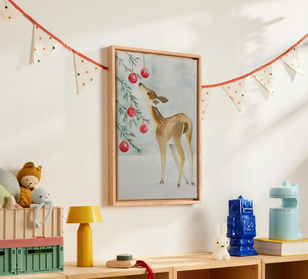Poster minimalista 25 tela con Cornice a cassetta da Kadynce