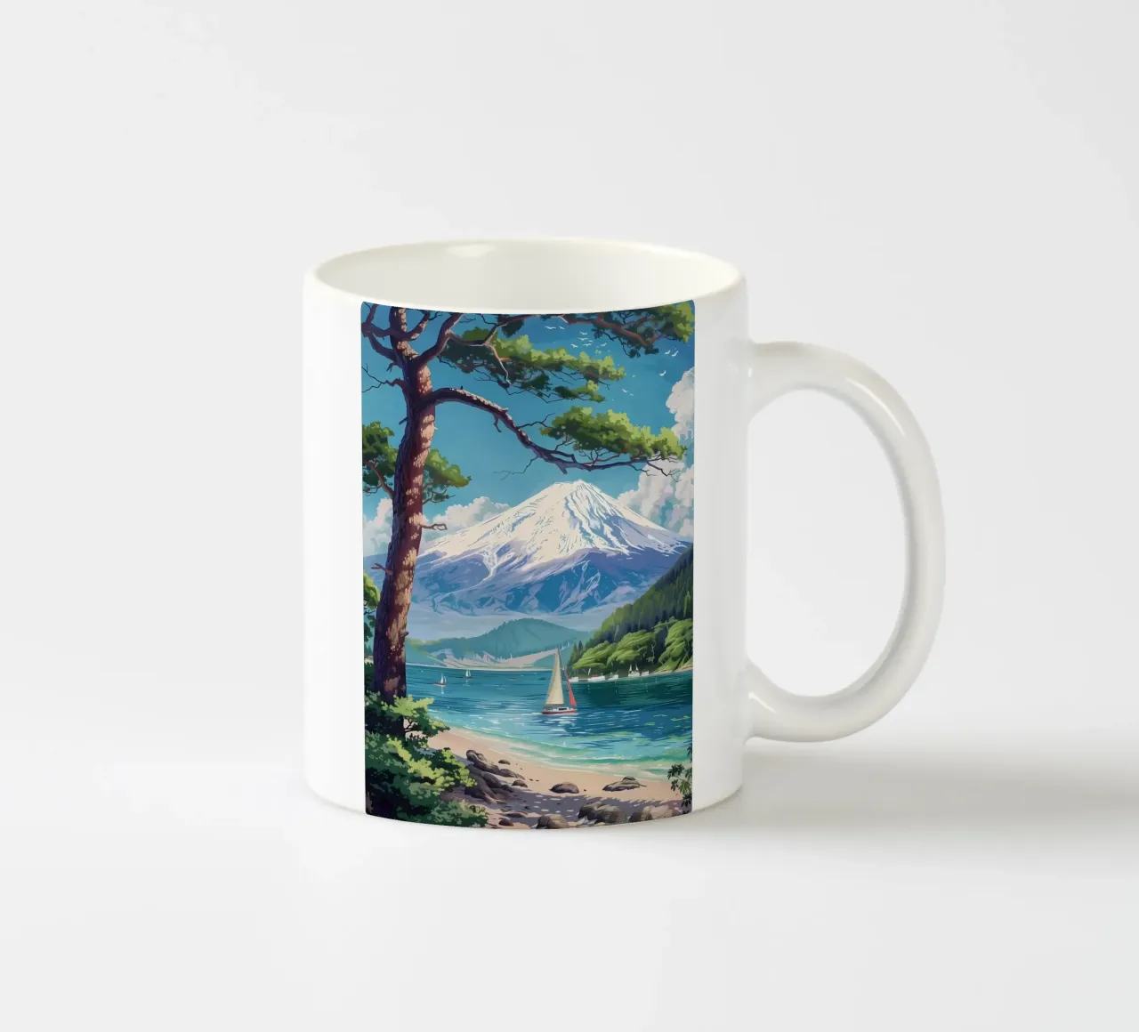 Il Monte Fuji in Giappone tazza in ceramica da Mikesell