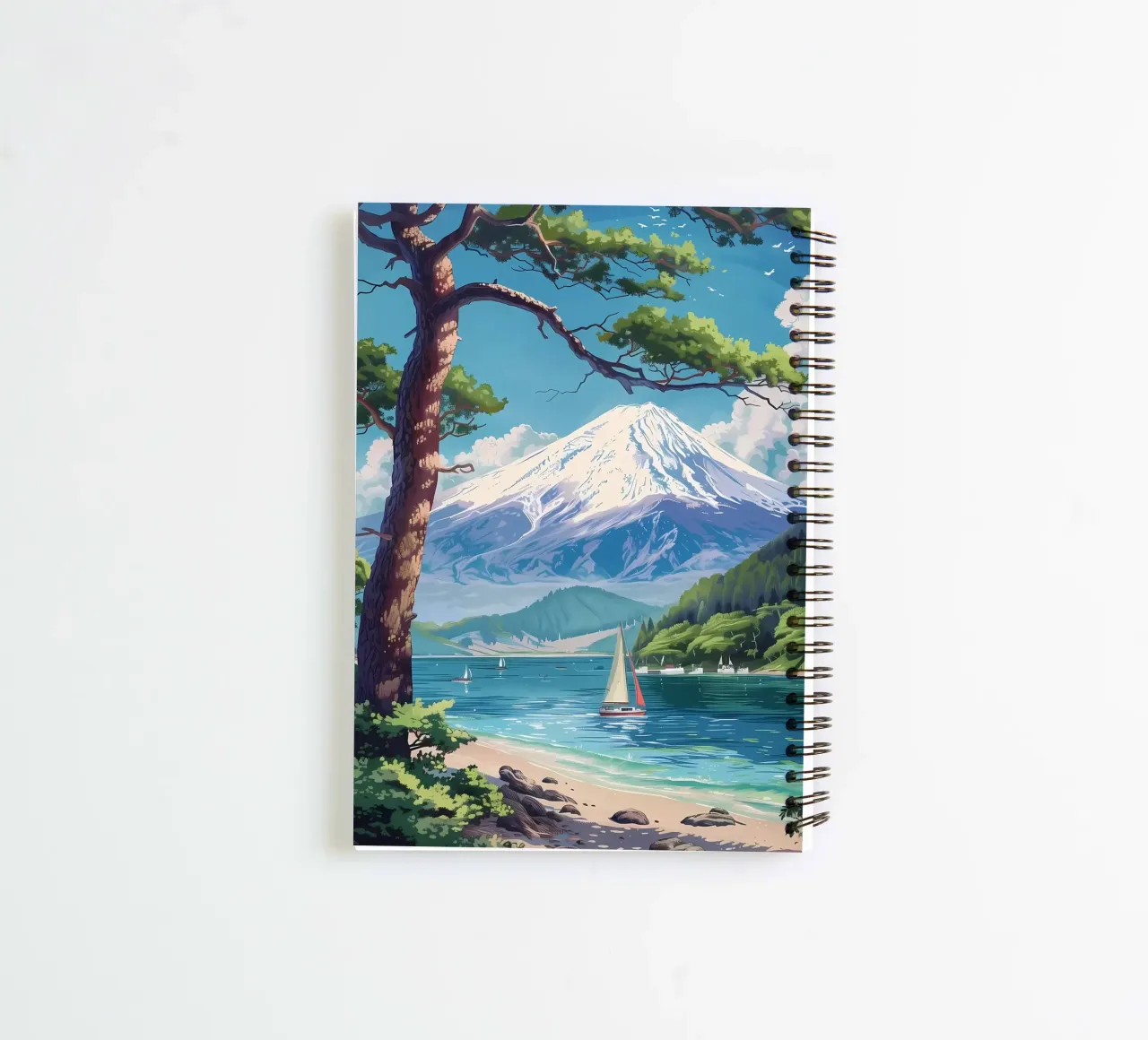 Mount Fuji in Japan spiral notebook by Mikesell