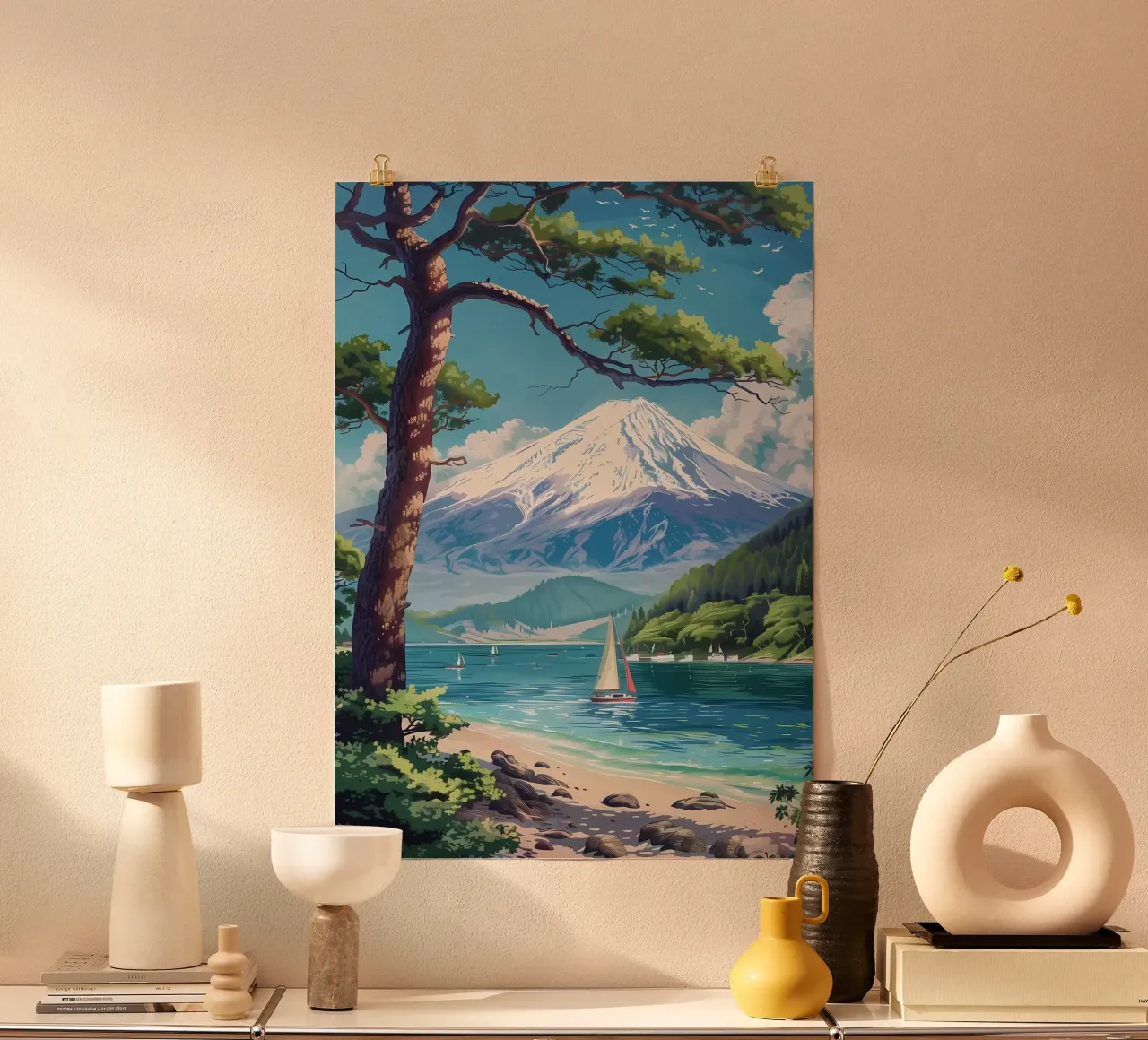 Il Monte Fuji in Giappone carta hahnemühle da Mikesell
