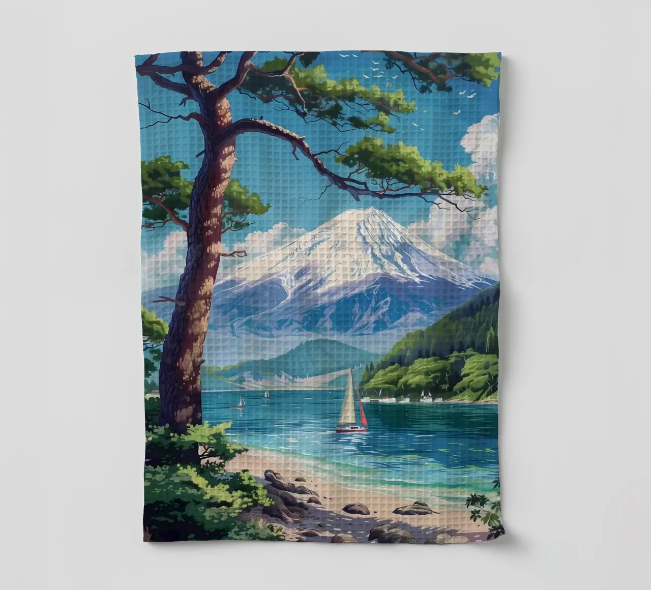 Il Monte Fuji in Giappone canovaccio da cucina da Mikesell
