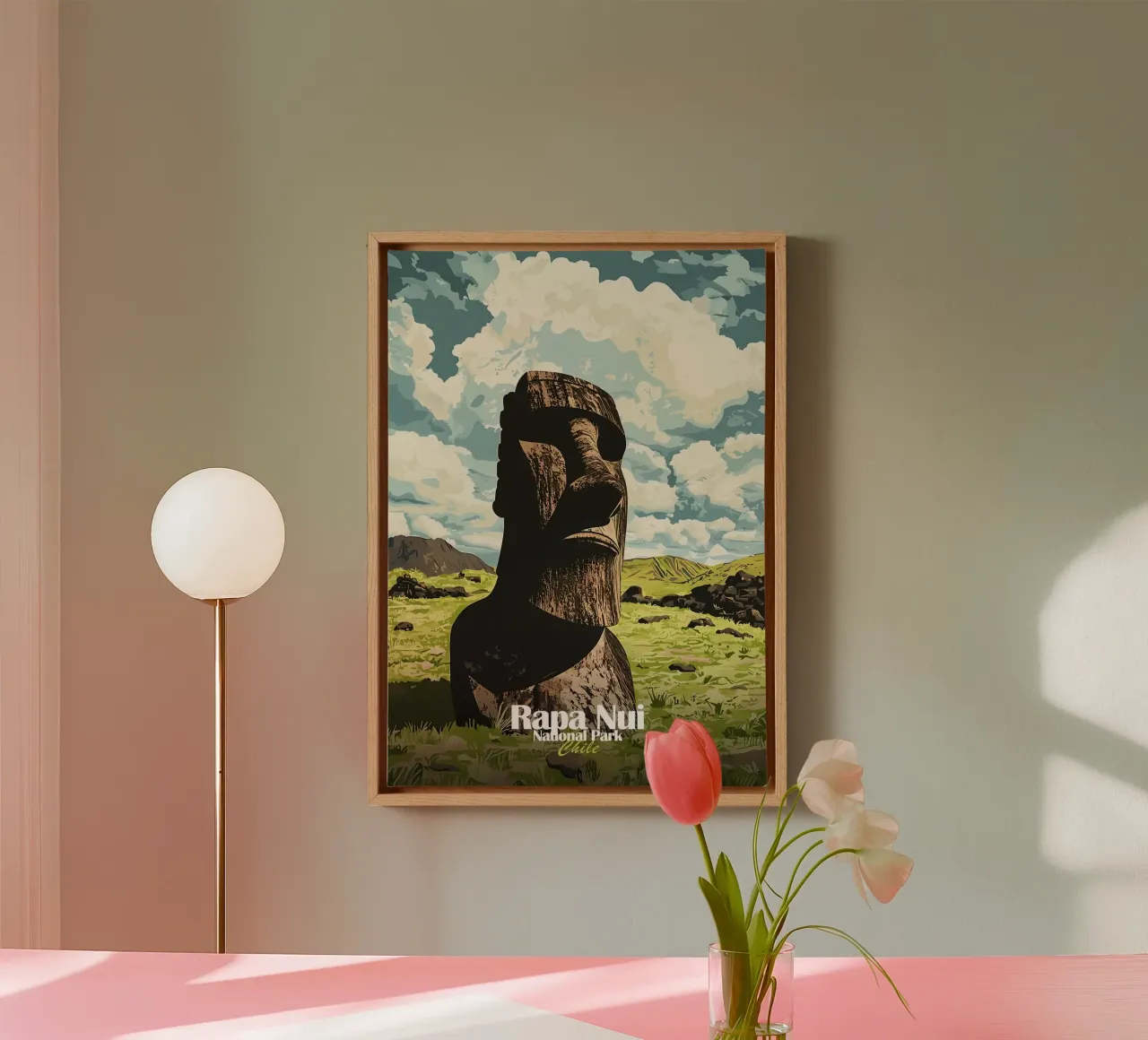 Rapa Nui Nationaal Parkr canvas met Baklijst van Ginnery