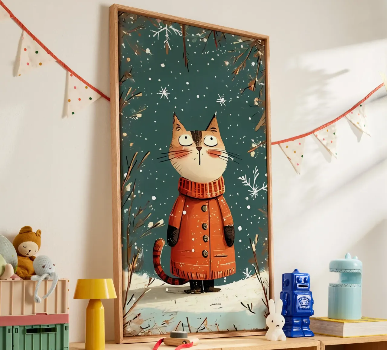 Minimalist Poster 27 canvas with Floater frame by Kadynce