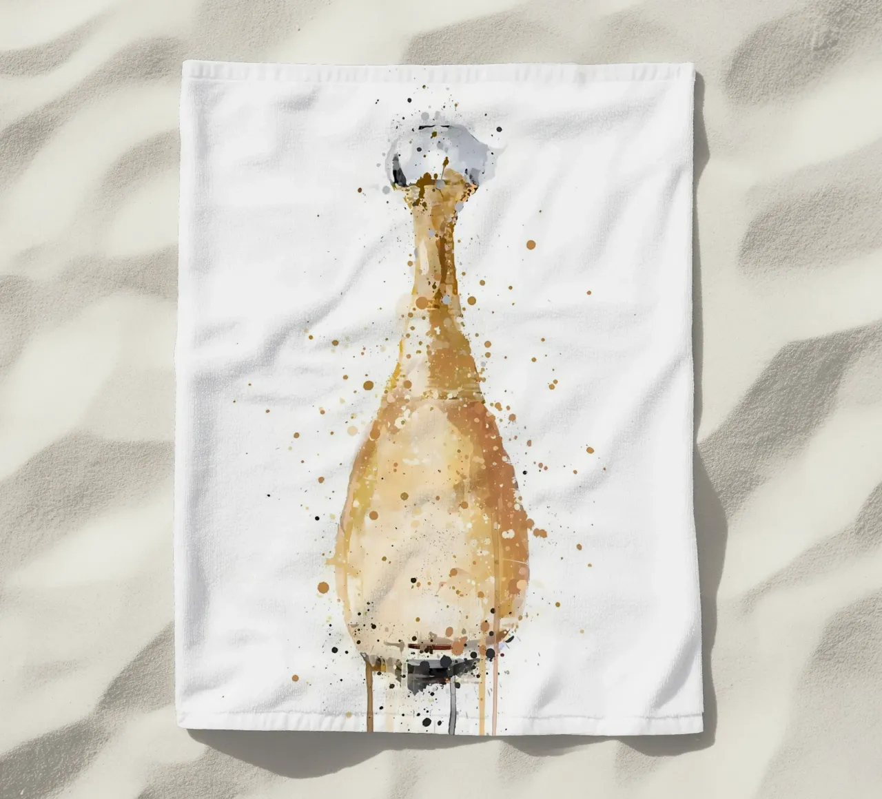 Bottiglia di profumo oro telo mare da Allaire