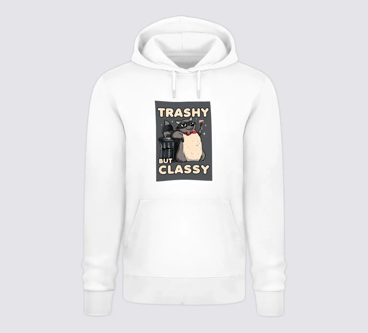 Procione trash ma di classe felpa con cappuccio da Delaplane