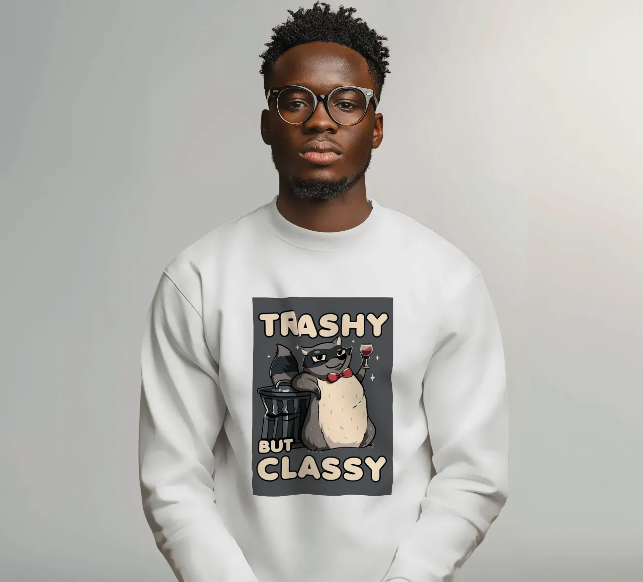 Procione trash ma di classe felpa da Delaplane