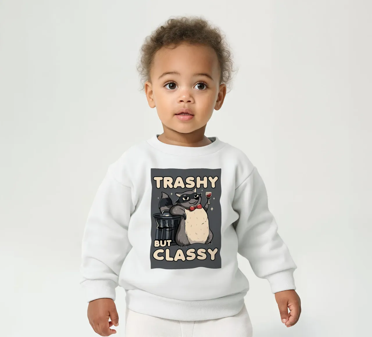 Procione trash ma di classe felpa neonato da Delaplane