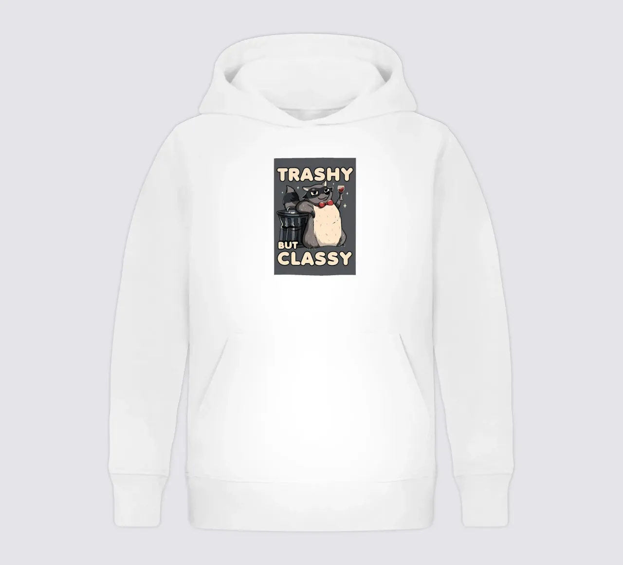 Procione trash ma di classe felpa bambino con cappuccio da Delaplane