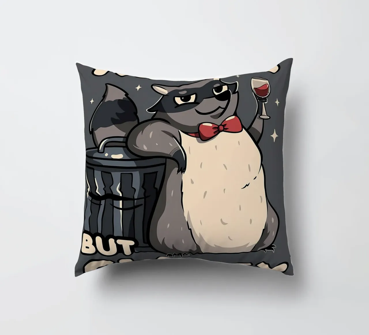 Procione trash ma di classe cuscino da Delaplane