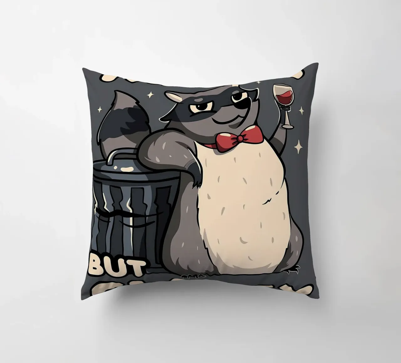 Procione trash ma di classe cuscino da Delaplane