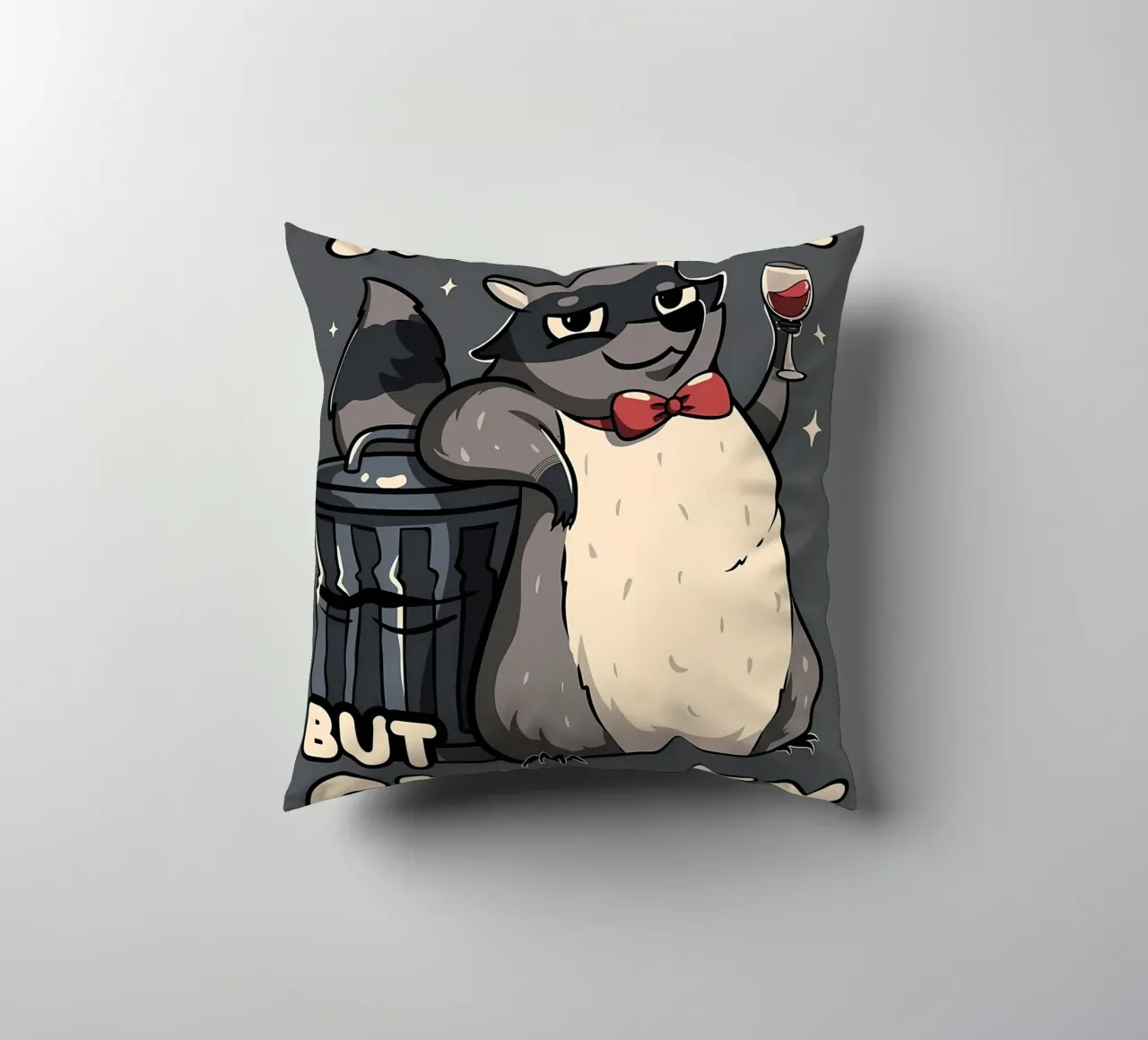 Procione trash ma di classe cuscino da Delaplane