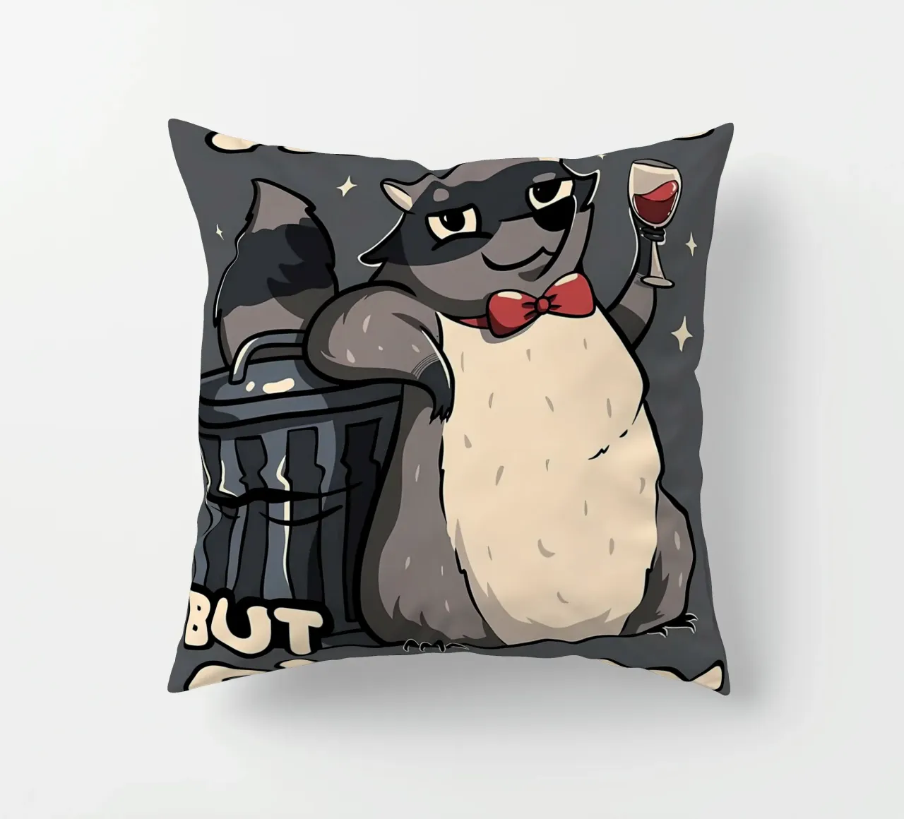 Procione trash ma di classe cuscino da Delaplane