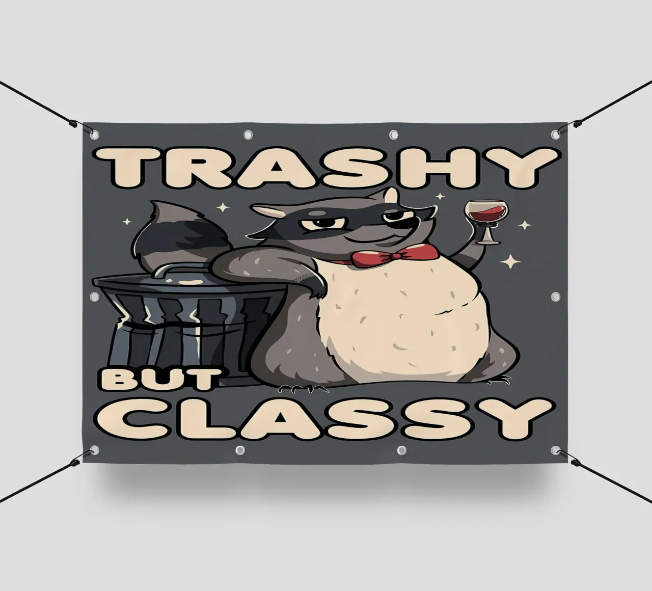 Procione trash ma di classe telo in pvc da Delaplane