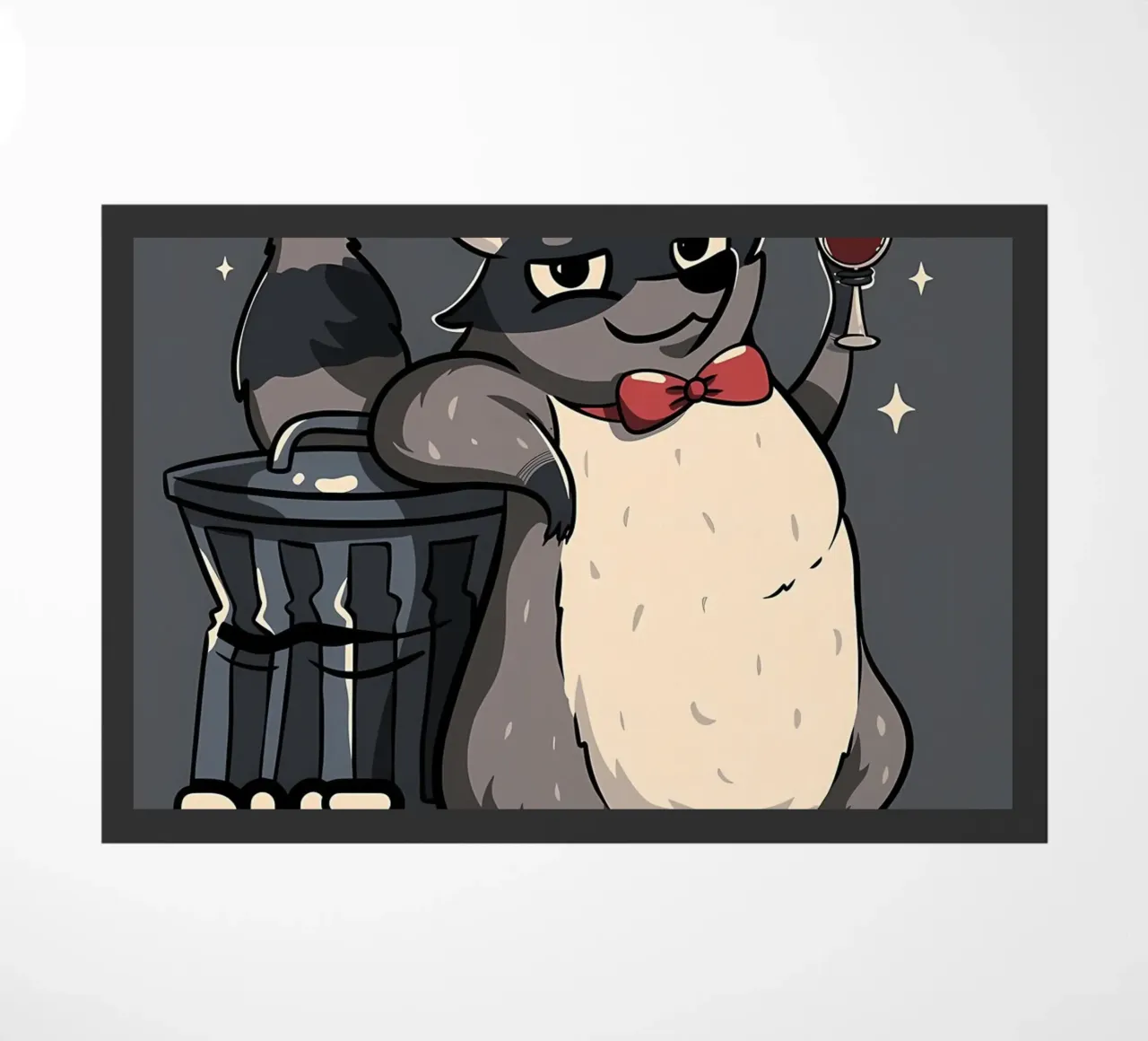 Procione trash ma di classe zerbino da Delaplane