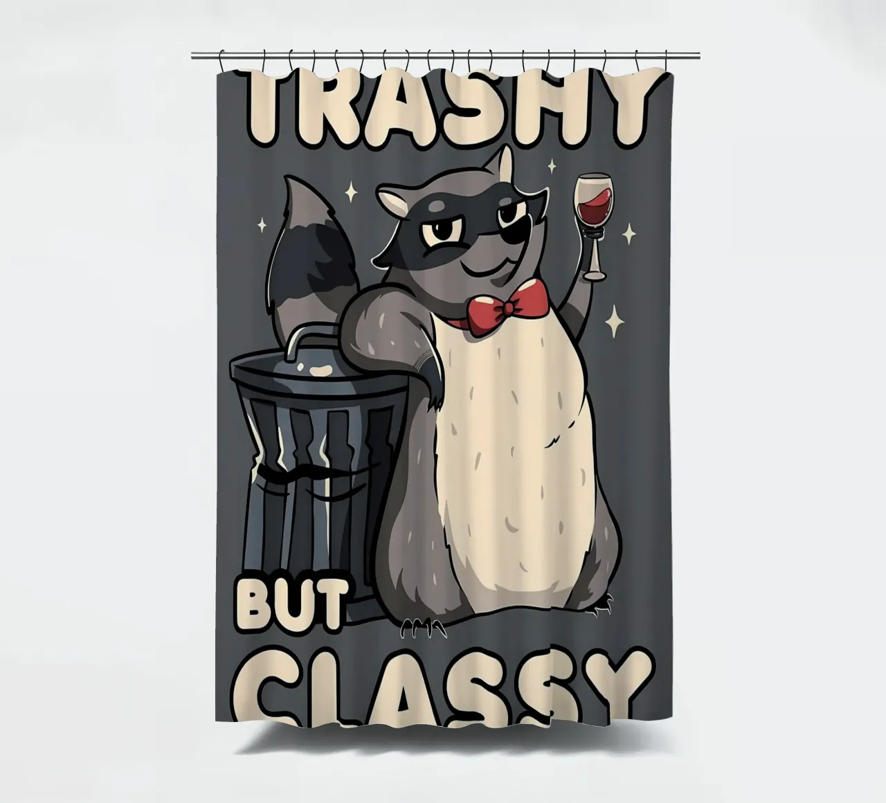 Procione trash ma di classe tenda da doccia da Delaplane