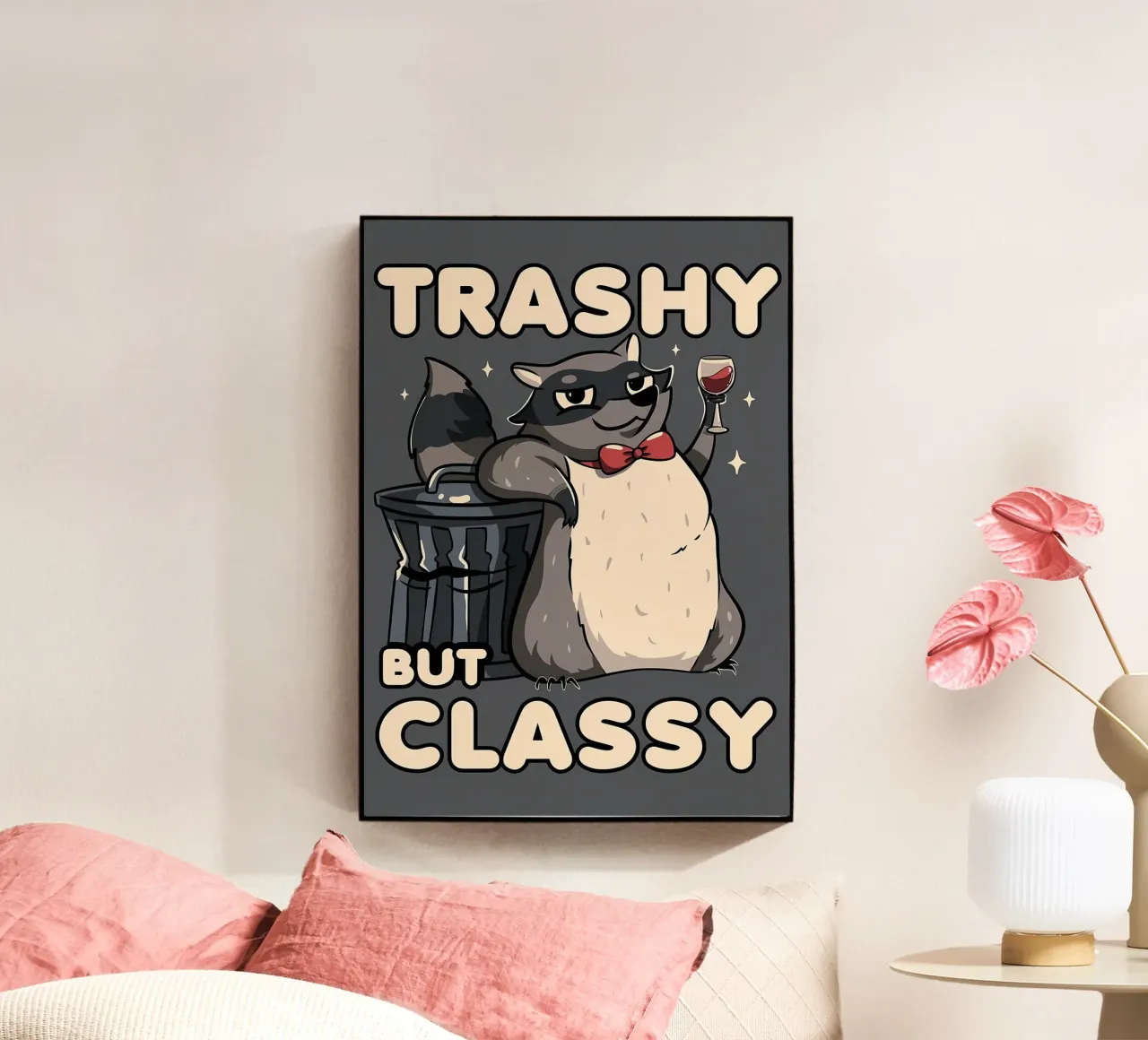 Procione trash ma di classe plexiglass da Delaplane