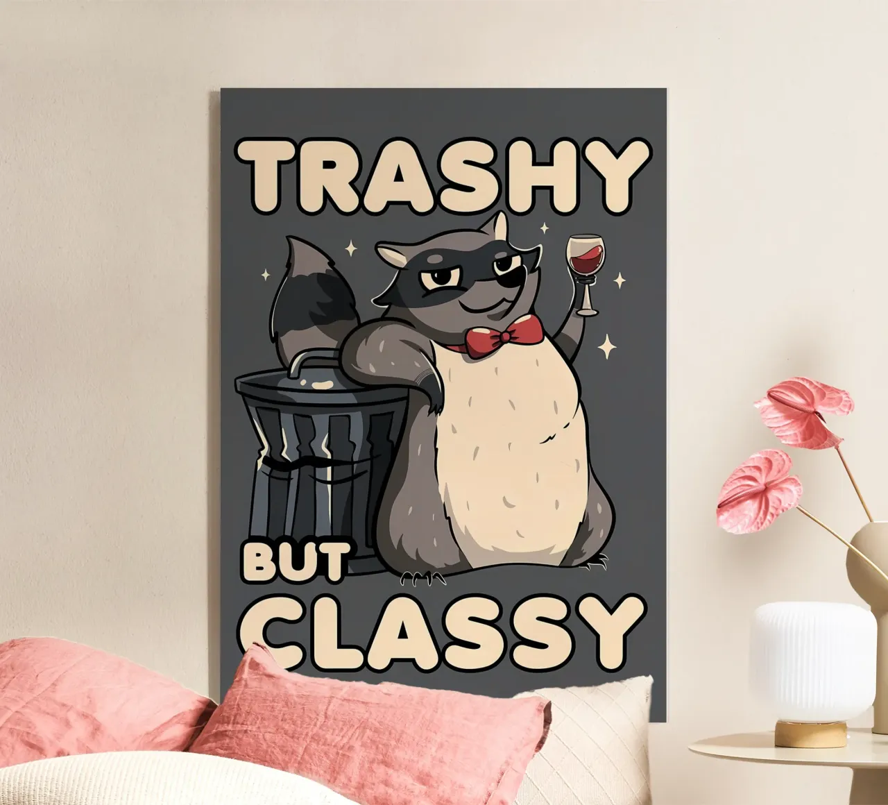 Procione trash ma di classe plexiglass da Delaplane