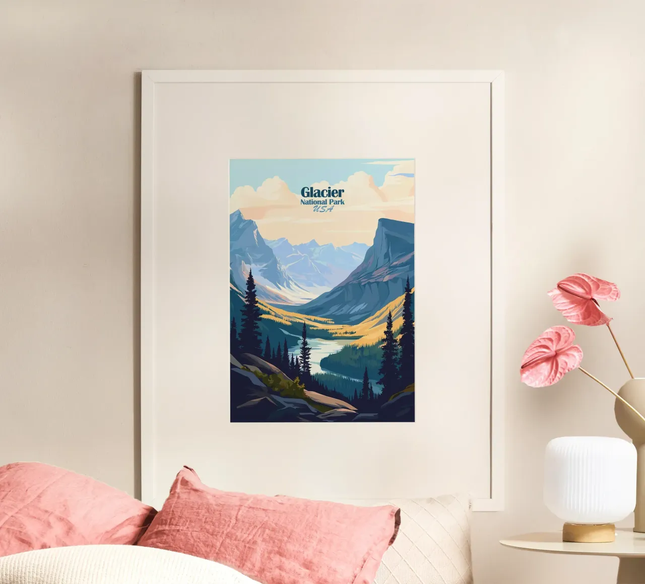Glacier National Parkr Poster von Ginnery