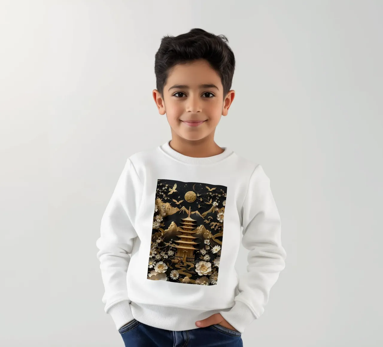 Bonsai astratto felpa bambino da Mikesell
