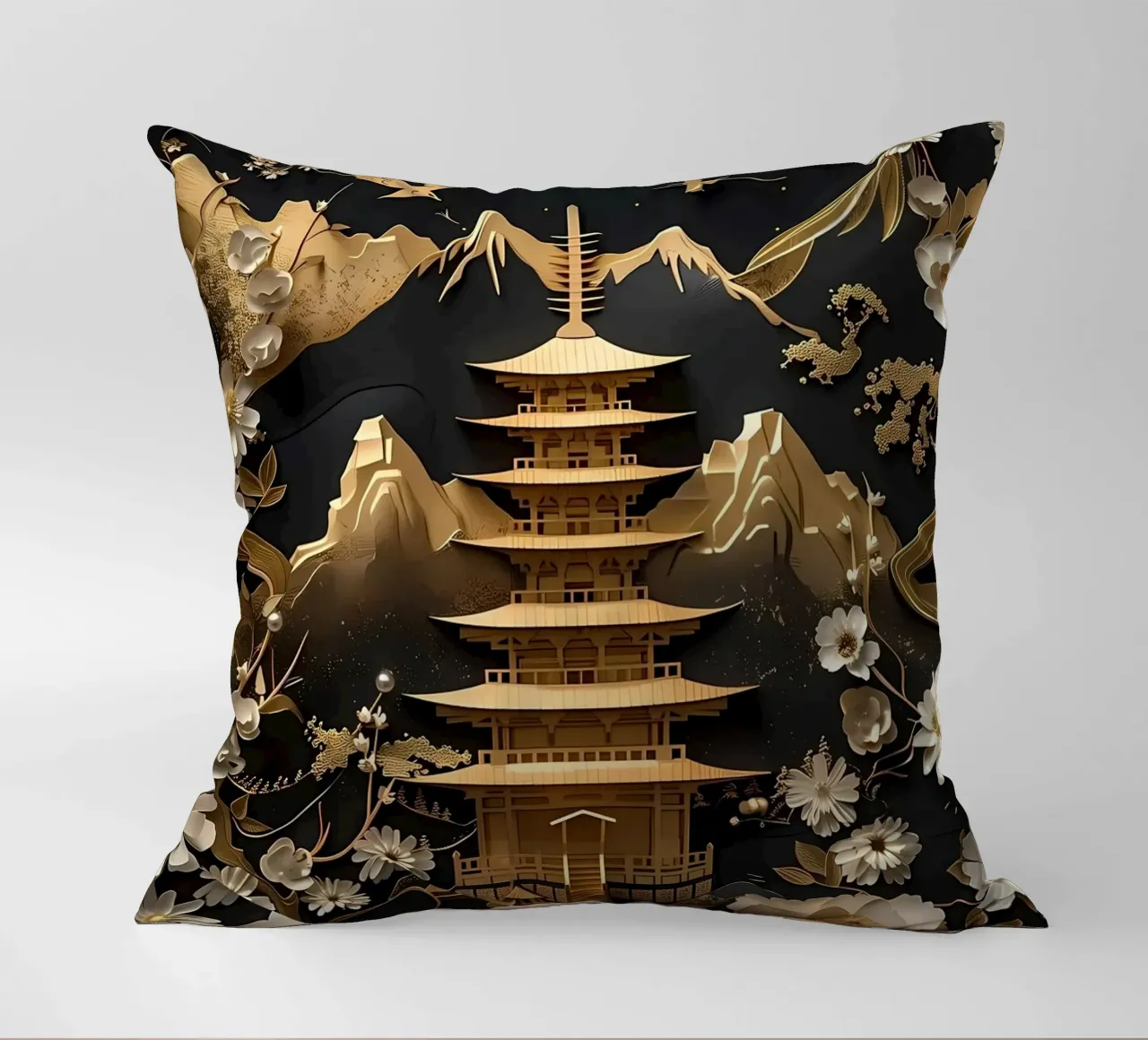 Bonsai astratto cuscino da Mikesell