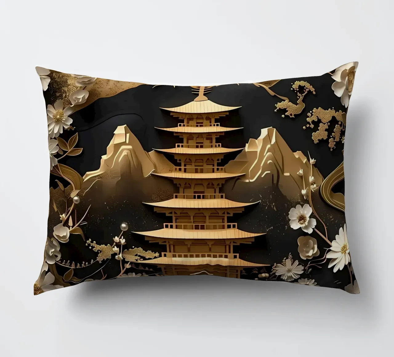 Bonsai astratto cuscino da Mikesell