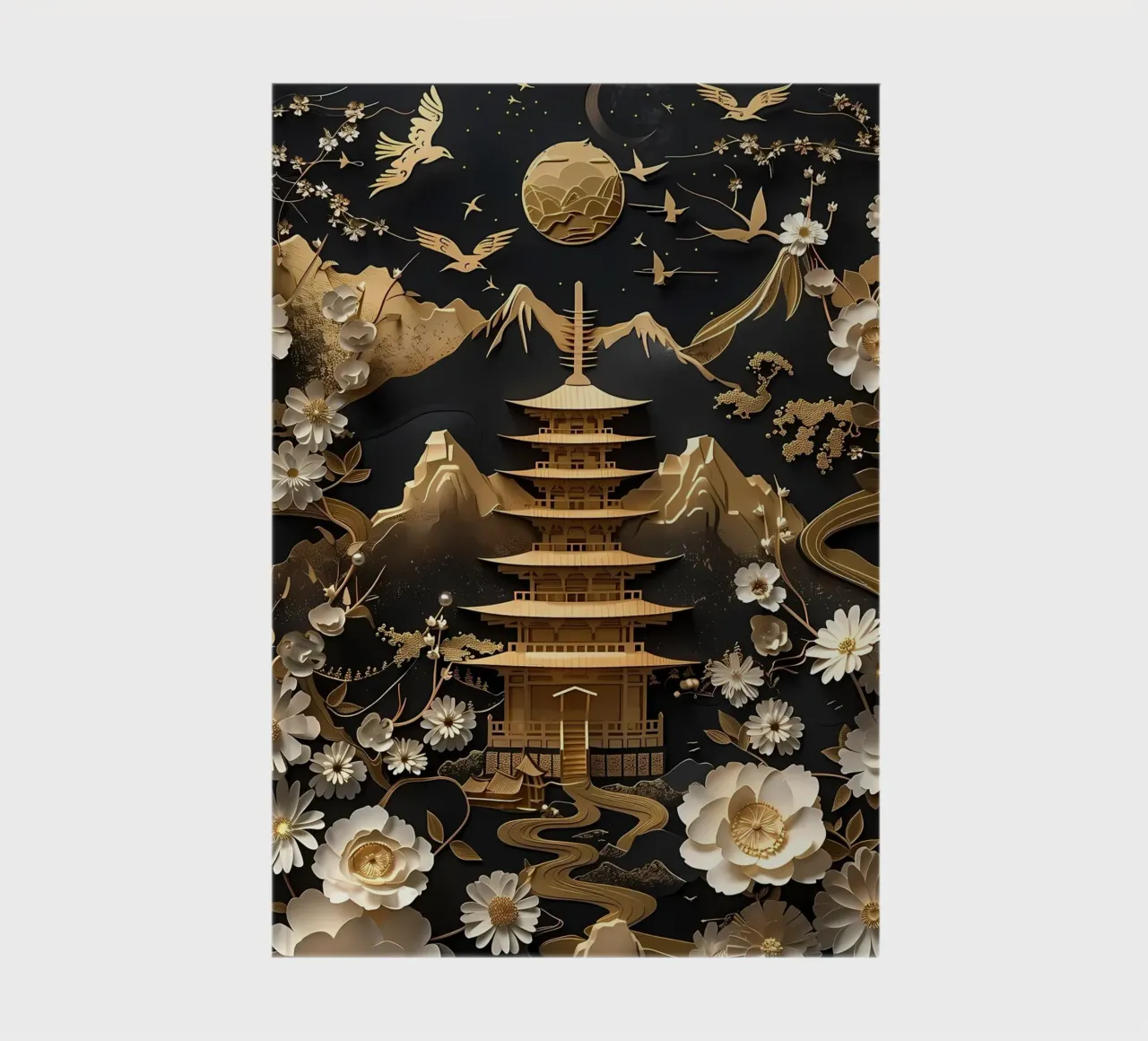 Abstract Bonsai Tree notebook by Mikesell
