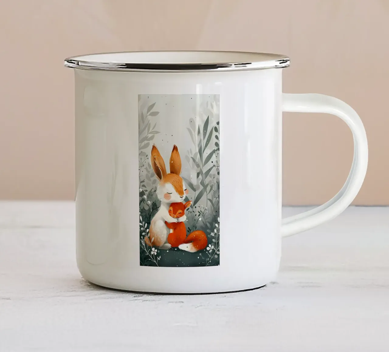 Poster minimalista 28 tazza in smalto da Kadynce