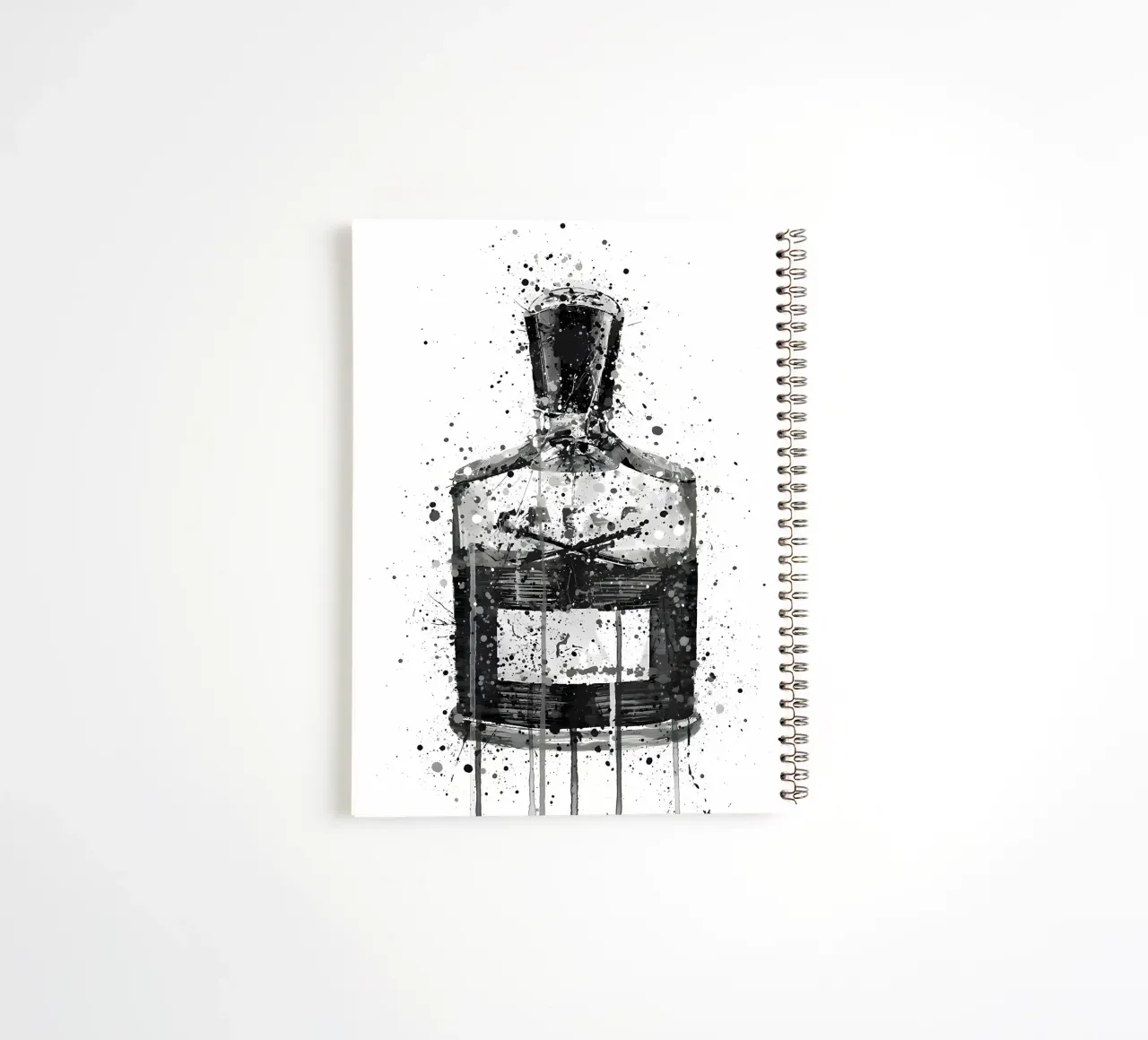 Fragrance Bottle Granite spiral notebook by Allaire