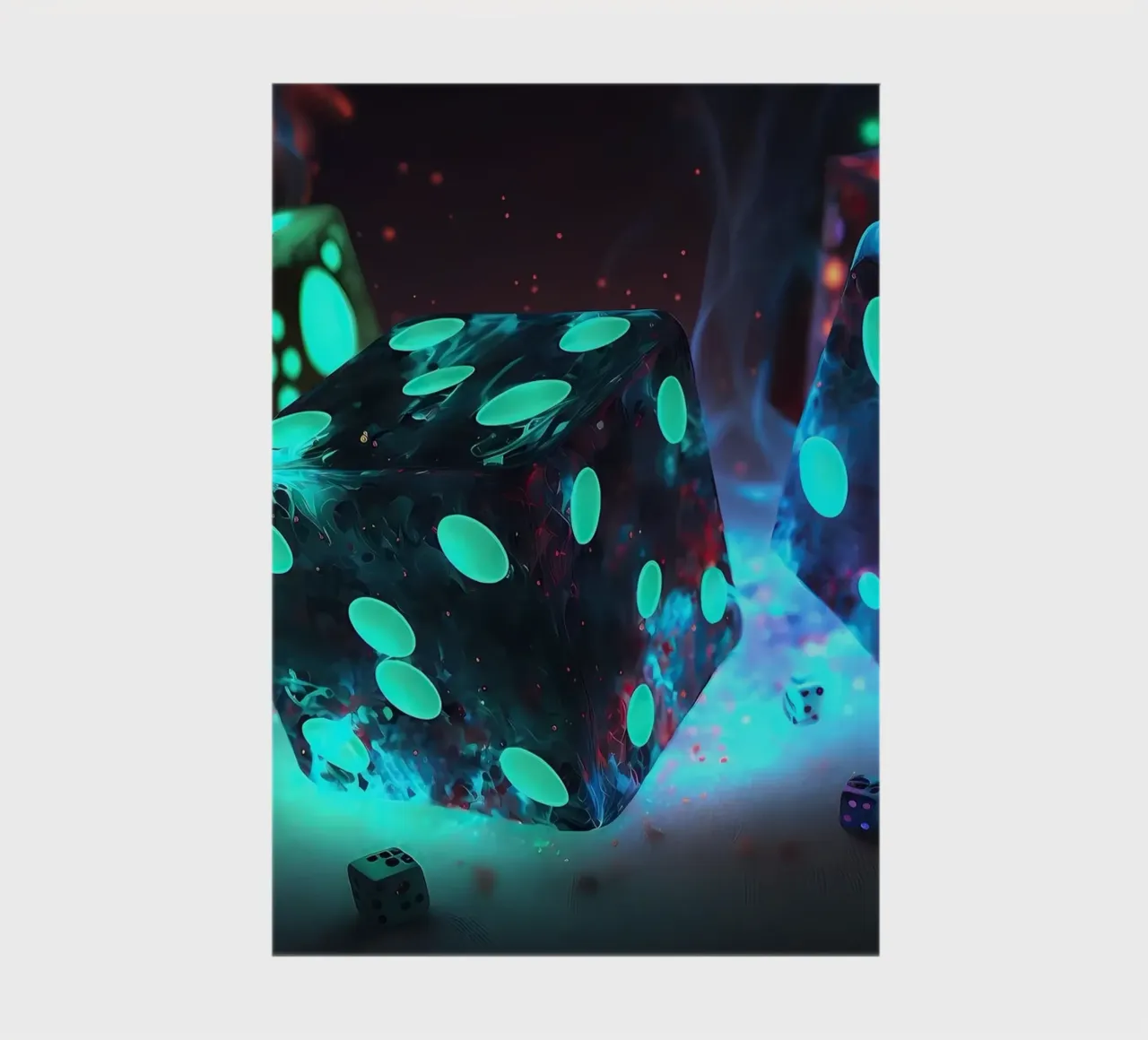 Neon Shadow Dice notebook by Delaplane