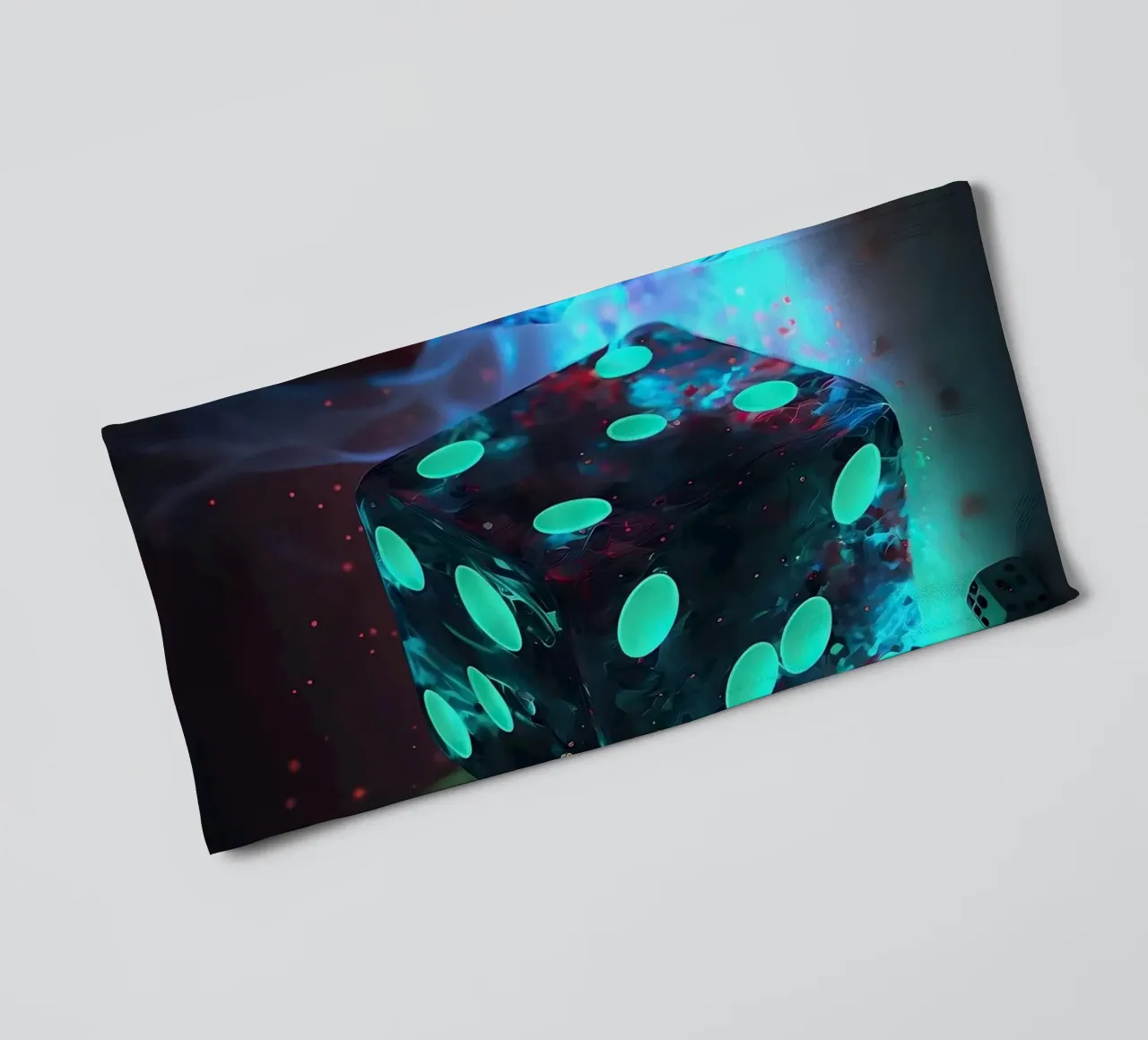 Neon Shadow Dice towel by Delaplane