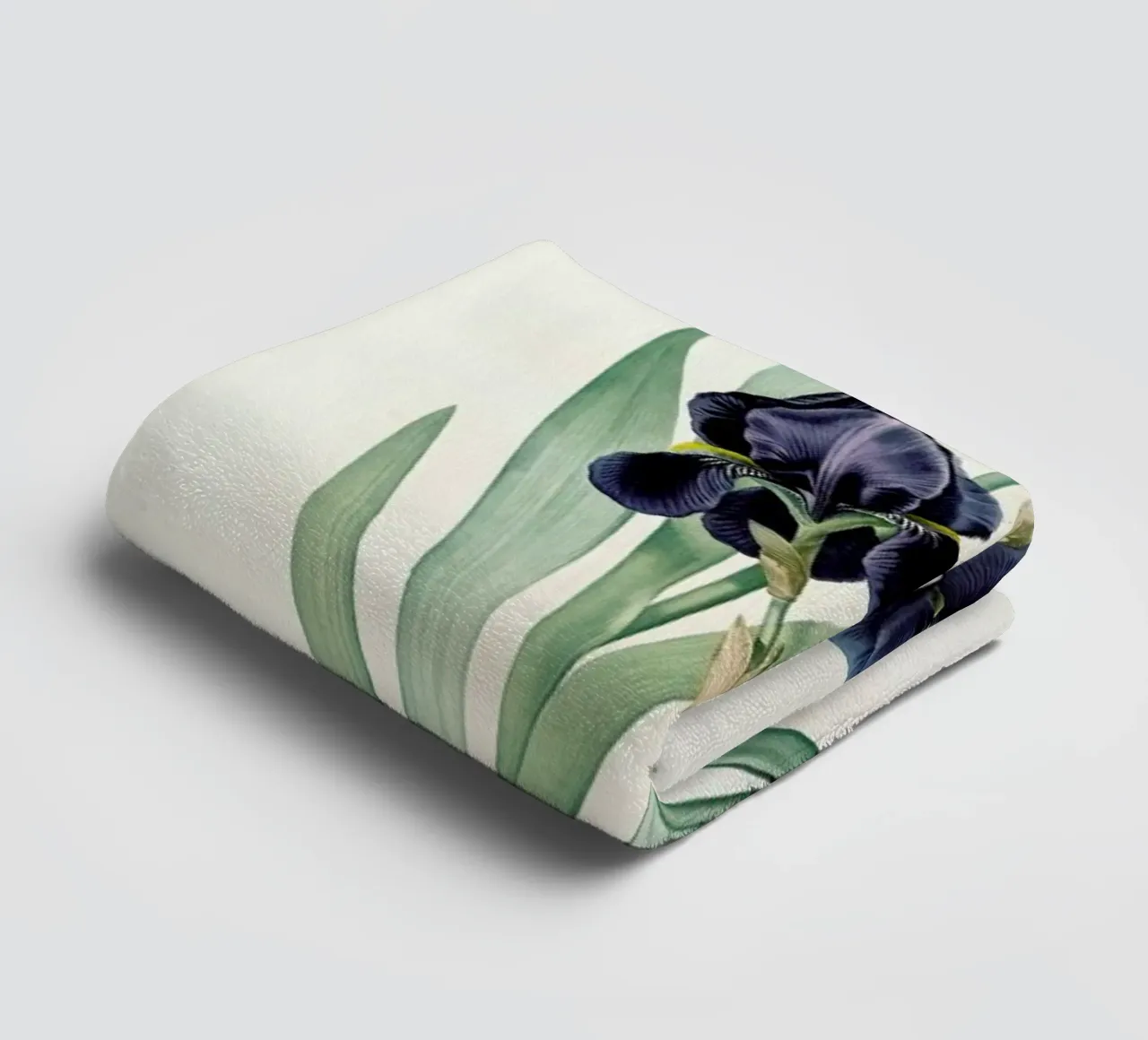 Iris germanica, German flag, -Pierre Joseph towel by Artokoloro Quint Lox Ltd