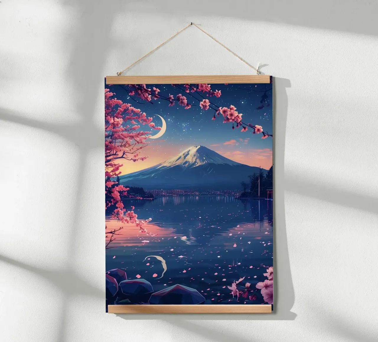 Paesaggio giapponese in fiore carta hahnemühle da Mikesell