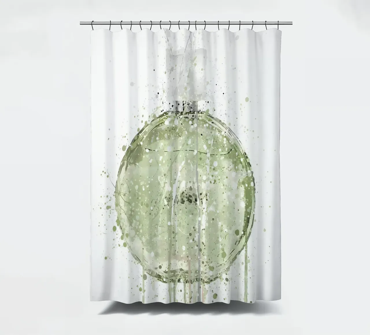 Fragrance Bottle Meadow shower curtain by Allaire