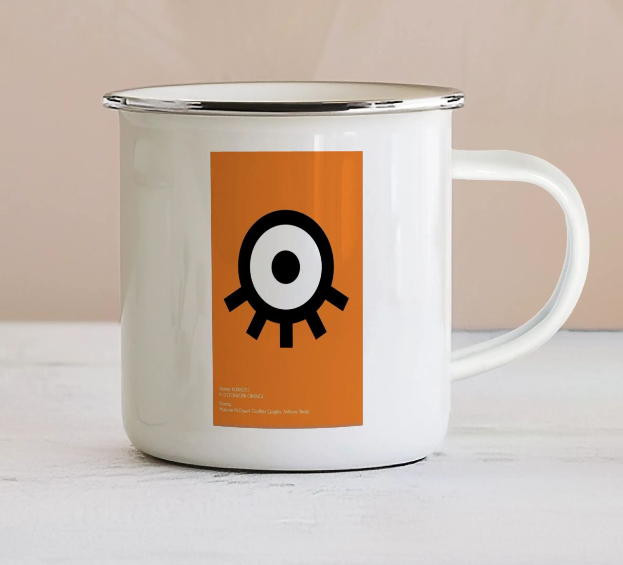 Orange tazza in smalto da AS Art